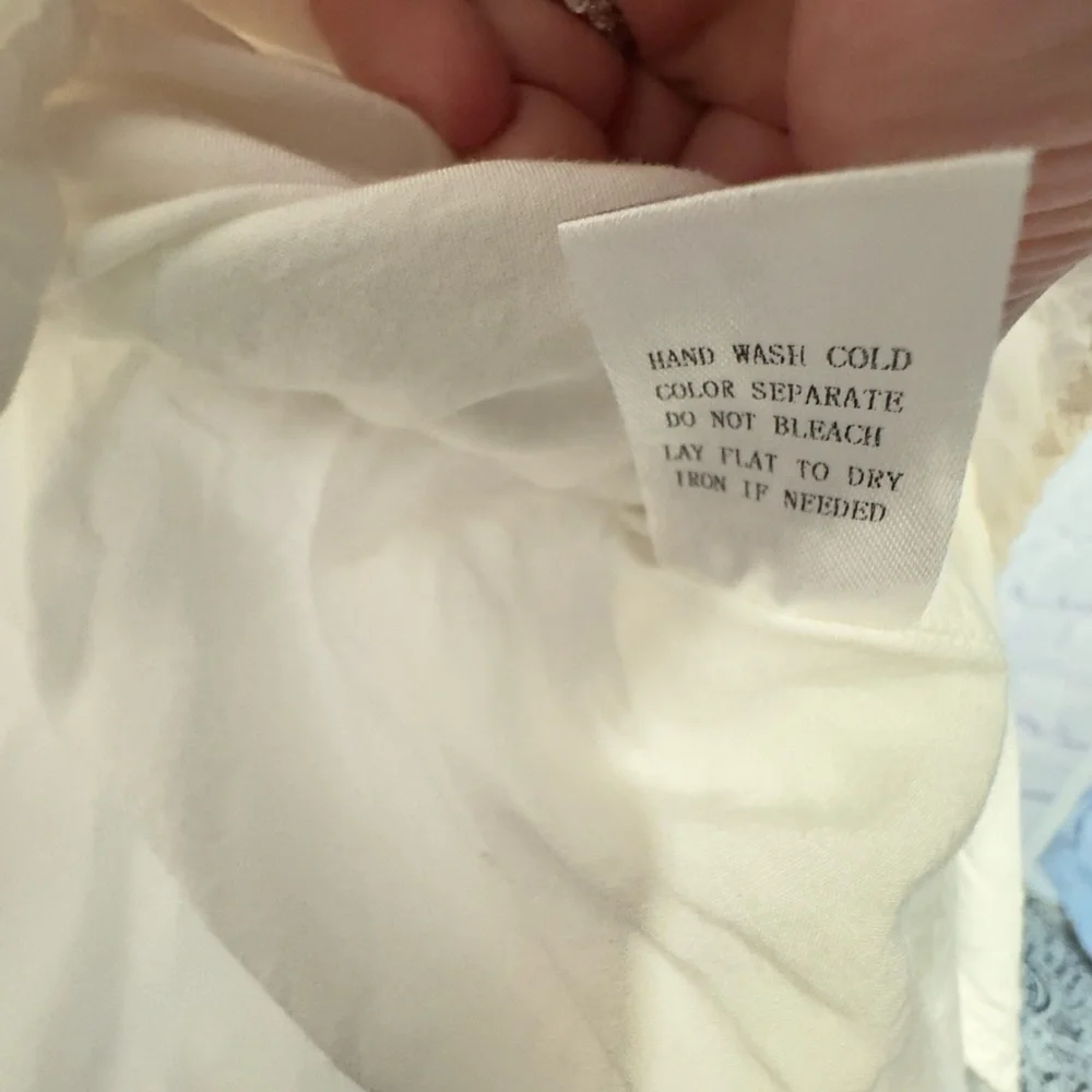 Le Lis Collection White Ruffle Tiered Linen Blend Mini Skirt Size Medium